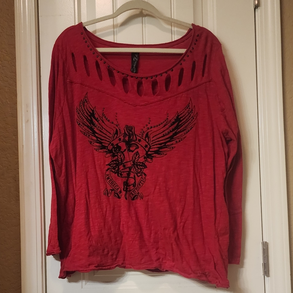 Seven7 women's long sleeve shirt.